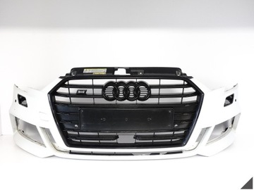 AUDI S3 A3 8V3 8V4 S-LINE LIFT 16-19 HB / SPORTBACK бампер + гриль чорний