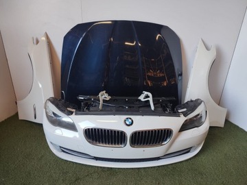 BMW 5 F10 11 Передній капот ремінь бампер лампи 12255