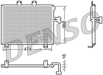 DENSO DCN06013 Skraplacz, klimatyzacja