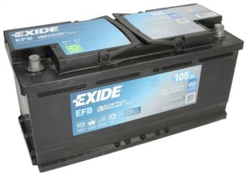 AKUMULATOR EXIDE EFB EL1050 105AH/950A 12V +P EFB