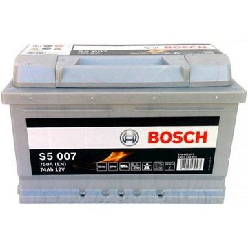 Акумулятор Bosch Silver S5 12V 74Ah 750A P+