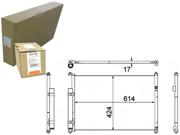 КОНДЕНСАТОР РАДІАТОР КОНДИЦІОНЕРА BEHR HELLA 953106