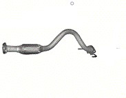 Гнучка муфта + труба Hyundai Getz 1,1 від 06R.