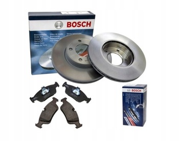 Bosch диски + колодки задні BMW 3 E46 330D 330i 320 мм