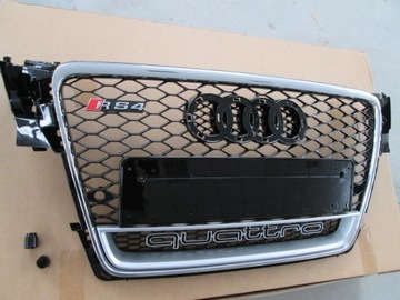 Grill Audi A4 2008-2011 wzór RS4 Chrome Quattro