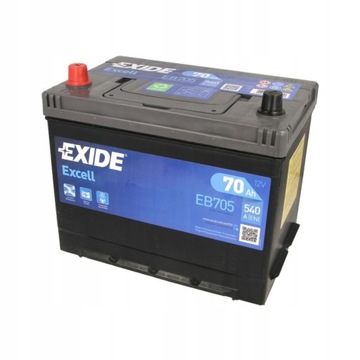 Akumulator EXIDE EXCELL 70Ah 540A L+