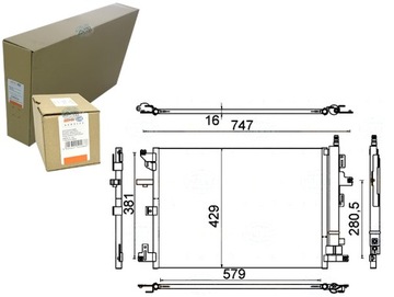 КОНДЕНСАТОР КОНДИЦИОНЕРА VOLVO XC90 02-BEHR HELLA