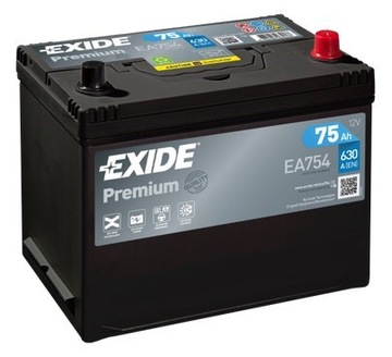 AKUMULATOR EXIDE PREMIUM 75AH 630A DOWÓZ+WYMIANA