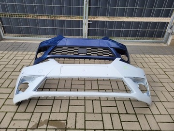 SEAT IBIZA V 6F0-передний бампер, белый