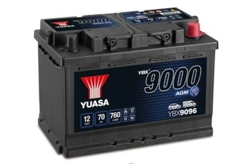 Аккумулятор 12V 70ah 760A P+ AGM Start-Stop YUASA