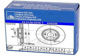 Передні гальмівні диски ATE для HYUNDAI ix35 2.4