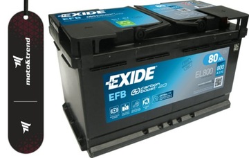 АКУМУЛЯТОР EXIDE EFB 80AH 720A P + EL800