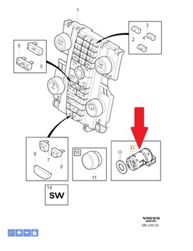 Czujnik temperatury Volvo OE 3524841