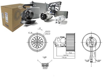 Вентилятор вентилятора BMW 5 520 d (F10. F18)