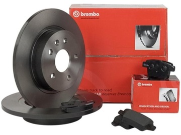 BREMBO TARCZE+KLOCKI TYŁ OPEL ASTRA K 264MM