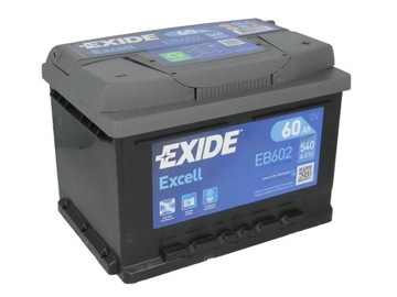 AKUMULATOR EXIDE EB602 60AH 520A P+