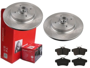 TARCZE KLOCKI BREMBO TYŁ CITROEN C4 II DS4 DS5