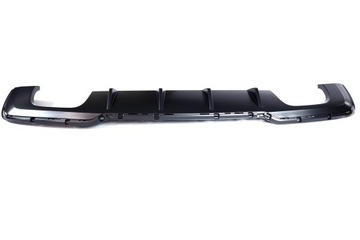 Задній бампер для губ AUDI S3 8v чорний темний матовий