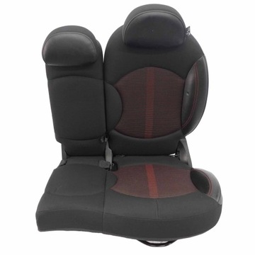 Mini R60 Сидіння Лівий Задній Матеріал Шкіра Pure Red