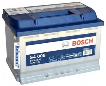 Akumulator Bosch 12V 74Ah/680A S4008