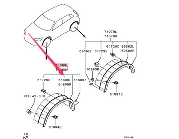 Передня права арка Mitsubishi ASX