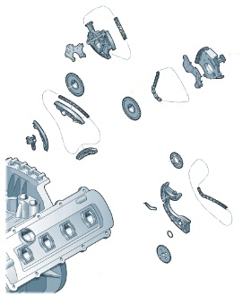 Rozrząd łańcuch rozrządu Audi A6 3.2 FSI