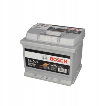 Аккумулятор BOSCH S5 52AH 520A P+