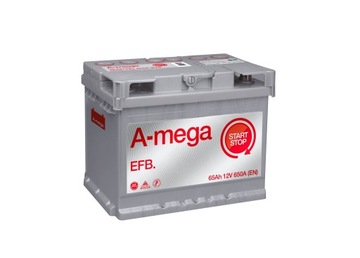 Akumulator AMEGA EFB 65Ah 650A P+ + Dowóz montaż