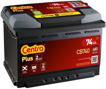 Akumulator Centra Plus CB740 12V 74Ah 680A