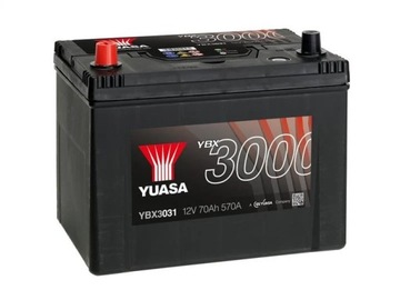 Аккумулятор Yuasa YBX3000 SMF 12V 70ah 570A (EN) L+