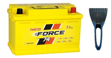 АККУМУЛЯТОР NEO FORCE 74AH 680A P+ 3 ГОДА