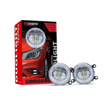 ŚWIATŁA LED OKRĄGŁE DRL HALOGEN CREE 2W1 CITROEN