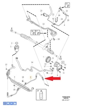 Кабель сигналів Volvo OE 31202355