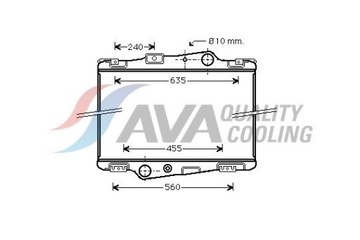 Охолоджувач води VOLVO F10/F12 08.77-