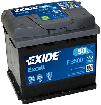 AKUMULATOR EXIDE EXCELL 50AH 450A EB500