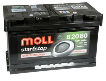 Akumulator MOLL EFB 80Ah 800A START STOP L4 Gwar 3