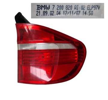 BMW X5 E70 задний левый фонарь 7200820