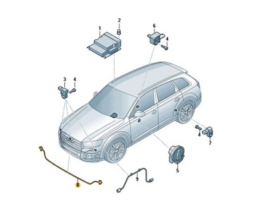 Датчик тиску удару пішоходів AUDI Q7 GP1