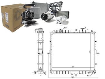 CHŁODNICA SILNIKA (MANUALNA) KIA K2500 2.5D 01.03-