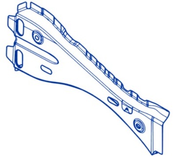 Wzmocnienie błotnika prawe Dokker Lodgy 641106390R