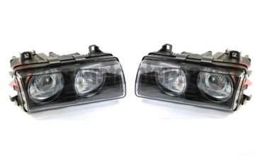 BMW 3 E36 r eflektory lampy prawa i lewa