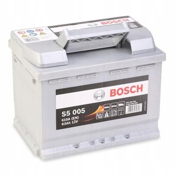 Akumulator BOSCH S5 006 63AH 610A L+