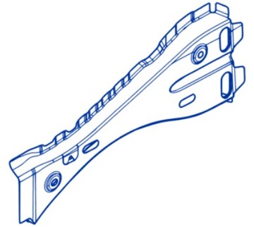 Wzmocnienie błotnika lewe Dokker Lodgy 641117602R