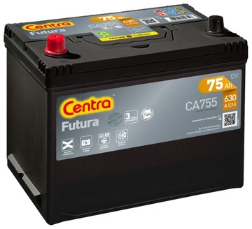 Akumulator Centra Futura CA755 12V 75Ah