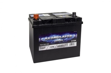 Акумулятор HART 12V 60Ah 510A L+