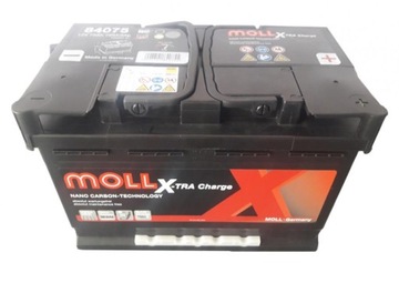 Akumulator 75Ah, 720A P+ MOLL X-tra Charge 84075