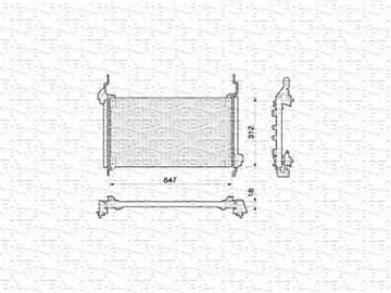 Chłodnica klimatyzacji MAGNETIMARELLI 350203146000