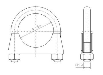 Walker 82326 Część zaciskowa, układ wydechowy