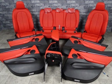 Сиденья диван беконы интерьер центр BMW F39 X2 M-пакет красный новый кожа