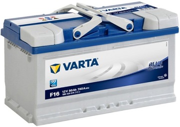 Аккумулятор Varta BLUE 80AH 740a F16